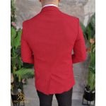 Sacou rosu, croiala Slim-Fit - SC862