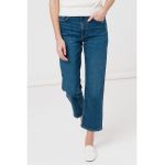 Blugi capri cu talie inalta