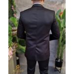 Costum ceremonie negru/argintiu, set: 4 piese - C4454