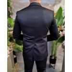 Costum ceremonie negru/argintiu, set: 4 piese - C4456