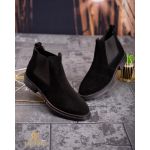 Ghete de bărbați, negre din piele 100% naturala - GH134