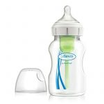 Biberon, Dr. Brown's, Options Plus, Anti-colici, Cu gat larg, PP, Fara BPA, Cu tetina nivel 2, 3-6 luni, 3300 ml, Transparent