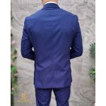 Costum de bărbați Bleumarin: Sacou, Vesta si Pantalon - C4689