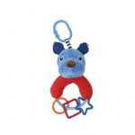 Lorelli Toys - Jucarie multifunctionala Catelus Cu zornaitoare, Cu forme geometrice, 20 cm din Plus