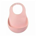 Baveta silicon Beaba Old Pink