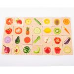 Gaseste perechea: fructe si legume