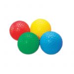 Mingi colorate senzoriale cu texturi, TickiT, set de 4 mingi, multicolor