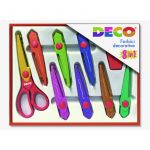 Set de foarfeca decorativa DECO de 16,5 cm cu 8 lame