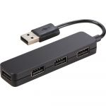 Hub USB Hama 12324, 4 porturi, Negru