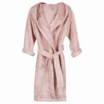 Halat de Baie Frotir din Bambus pentru Copii 8-10 ani Misty Rose