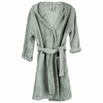 Halat de Baie Frotir din Bambus pentru Copii 8-10 ani Whisper Green