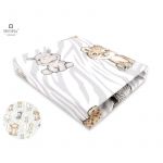 Cearceaf cu elastic, MimiNu, Pentru patut 120X60 cm, Din bumbac certificat Oeko Tex Standard 100, Safari Natural