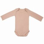 Body cu Maneca Lunga din Bambus Misty Rose 74-80