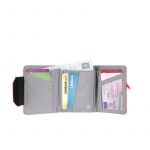 Portofel Compact Tri-fold cu Protectie RFID Raspberry