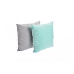 Set 2 pernute velvet matlasat verde menta gri