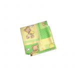 Set 4 scutece finet Deseda 70x70cm Deseda Ursi în carouri verzi galben