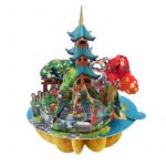 Felicitare 3D Pirouettes Santoro - Gradina Japoneza