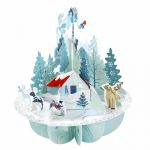 Felicitare 3D Pirouettes Santoro - Winter wonderland