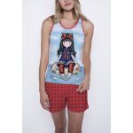 Pijama dama Gorjuss Little Fishes scurta