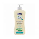 Gel de dus si sampon fara lacrimi Chicco Baby Moments Baby Skin, 500ml, 0luni+
