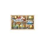 Melissa & doug - Set de 7 masinute utilitare din lemn