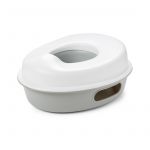Olita 3 in 1, Skip Hop, Cu design elegant, Folosit ca olita acasa sau in calatorii si ca reductor pentru toaleta, 29 7 x 15 x 34 8 cm, 3 luni+, Gri