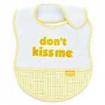 Baveta BabyJem din bumbac Dont Kiss Me (Culoare: Bleu)