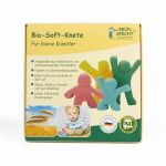 Set Plastilina organica, pentru copii, 2 ani+, la tub, 4 culori, moale, nelipicioasa, usor de modelat, Grunspecht 680-00