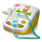 Aparat aerosoli copii, Little Doctor, cu compresor LD-212C, 3 Dispensere pentru reglarea dimensiunilor pArti, culelor, 2 Masti, galben