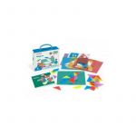 Miniland - Set creativ Tangram traditional , Cu piese translucide