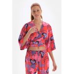Bluza de pijama cu model cu inimi