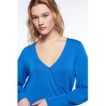 Bluza din amestec de modal cu fronseuri