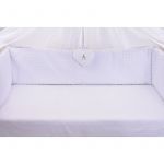 Aparatori clasice minky groase albe 360 cm