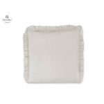 Perna clasica de dormit, MimiNu, Cu husa detasabila cu fermoar, Din bumbac certificat Oeko Tex Standard 100, 40x40 cm, Colectia Royal, Beige