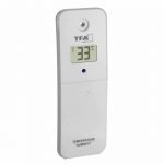 Transmitator wireless digital pentru temperatura si umiditate, afisaj LCD, alb, compatibil MARBELLA, TFA 30.3239.02