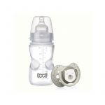Lovi - SET BIBERON MEDICAL 250ML + SUZETA DINAMICA DIN SILICON BUDDY BEAR 3-6LUNI 0205exp