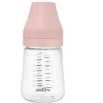 Set 2 biberoane PA anticolici premium cu tetina S roz (160 ml)