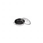 Cratita cu capac, 6.1 Litri, otel inoxidabil, Berlinger Haus, 28 cm, Silver Eternal Collection, BH 7446