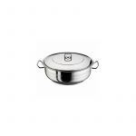 Cratita cu capac inox, 17.5 Litri, Arian, otel inoxidabil, 40 cm