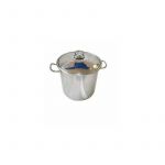 OALA CU CAPAC ARIAN 8 LITRI INOX CU FUND DUBLU, 24 CM