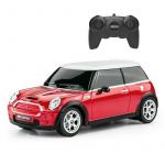 Rastar - MASINA CU TELECOMANDA MINI COOPER ROSIE CU SCARA 1 LA 24