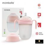 Biberon Anticolici Mombella Breast-Like, 300ml, Tetina 360Ã‚Â° XL Flux Consistent, 100% Silicon, Old Roze