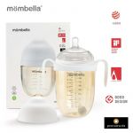 Biberon Anticolici Mombella Breast-Like, 300ml, Tetina 360Ã‚Â° XL Flux Consistent, PPSU, Ivory