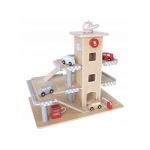 Parcare din lemn cu etaje si lift Ecotoys CA12104