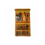 Chique - Trusa manichiura tip portofel, cu 16 piese, R275 Browny