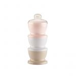 Recipient 3 compartimente lapte praf/ mancarica- Powder Pink