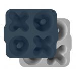 Set Recipiente de gatit Minikoioi, 100% Premium Silicon – Deep Blue / Powder Grey