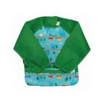 Bavetica Aqua Cars multifunctionala cu maneci lungi 12-24 luni - Green Sprouts
