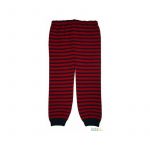 Berry/Dark Blue - Pantaloni leggings din lana merinos impletita - Iobio