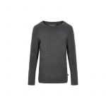 Bluza fina de corp Dark Grey Melange din bambus